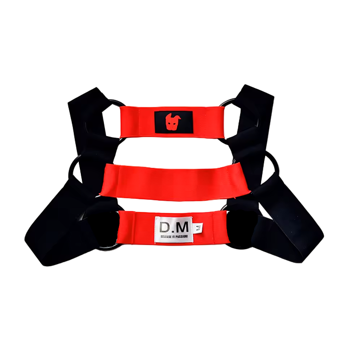 Dog & Master Cross Harness Red