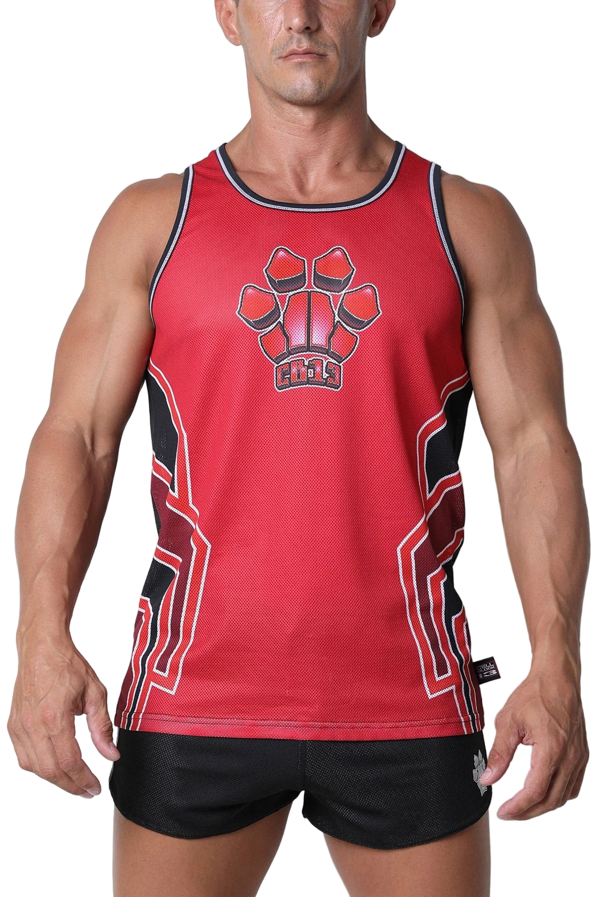 Cell Block 13 Bandit Tank Top Pink Red
