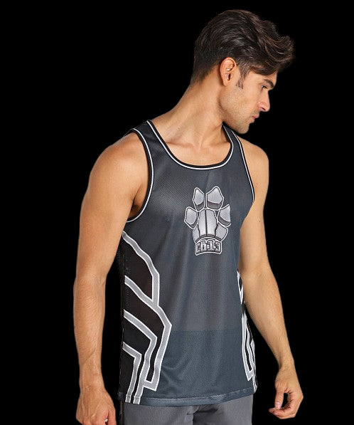 Cell Block 13 Bandit Tank Top Pink Black